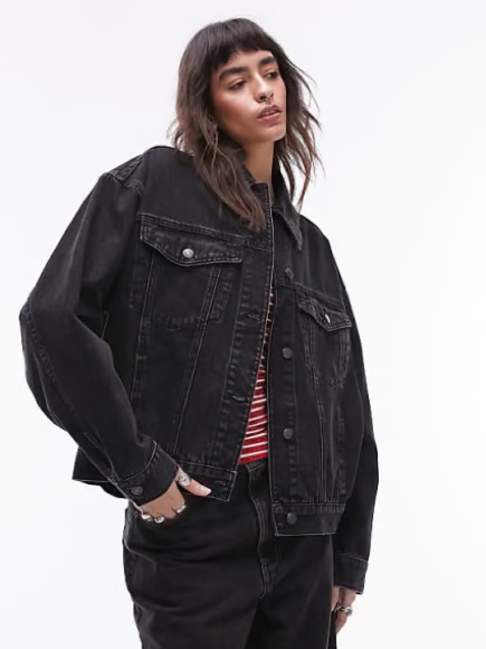 TOPSHOP OVERSIZED DENIM JACKET